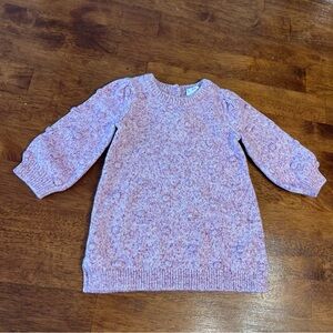 Baby Gap pink sweater dress Cozy Pink Knit Kids Dress size 6-12 months